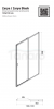 BESCO Drzwi prysznicowe przesuwne Zarya Chrom 120 DZ-120